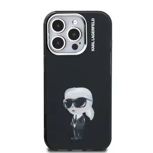 Zadní kryt Karl Lagerfeld IML Aquarelle Karl pro Apple iPhone 15 Pro Max, černá