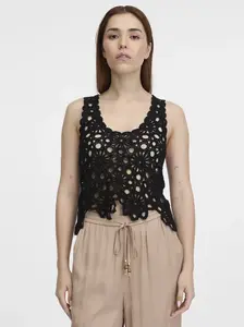 Orsay Černý dámský háčkovaný top - Dámské