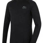 Husky Merow zip M M, black Merino termoprádlo triko