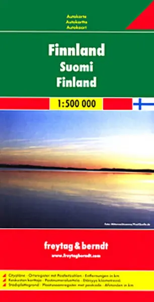 Automapa Finsko 1:500 000