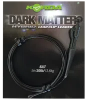 Korda koncová montáž dark matter leader size 8 ring swivel 40 lb 50 cm - gravel