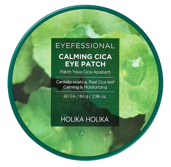 Holika Holika Zklidňující a hydratační hydrogelové polštářky pod oči Eyefessional Calming Cica (Eye Patch) 60 ks