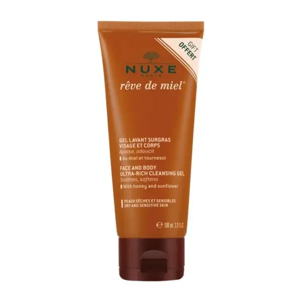 Nuxe Mycí gel na obličej a tělo Reve de Miel (Ultra Rich Cleansing Gel) 100 ml