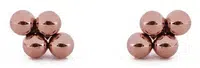 Vuch Minimalistické ocelové náušnice Irakli Rose Gold