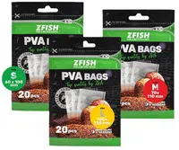 Zfish pva sáčky pva bags 20 ks - l 130x100 mm
