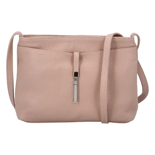 Dámská kožená kabelka Mirna, růžová