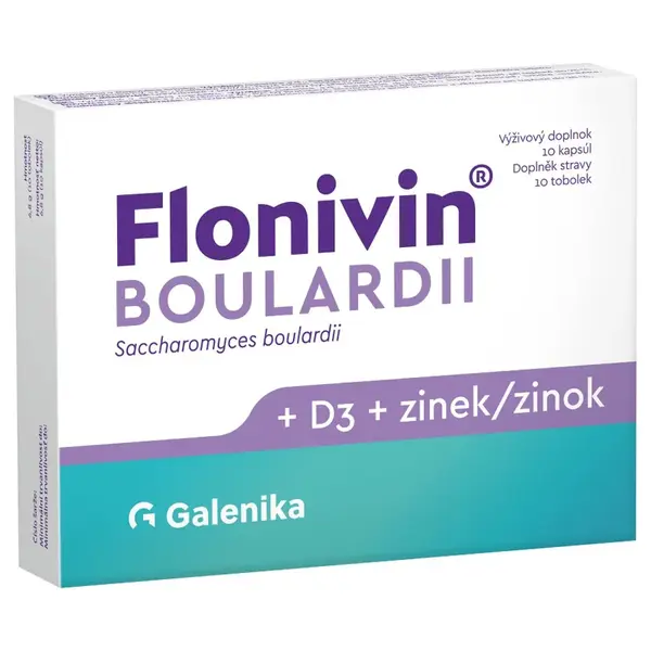 Flonivin Boulardii + D3 + zinek 10 tablet Galenika