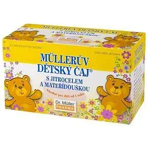 Müllerův Dětský čaj S Jitrocel.a Mateř.20x1.5g