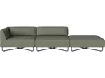 Zahradní pohovka Orlando pro 3 os. s otevřeným pravým koncem, více variant - Bolia Varianta: Savane, Green melange