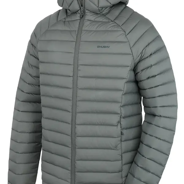 Husky Dreeser M XXL, dk. grey green Pánská péřová bunda