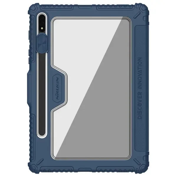 Nillkin Bumper PRO flipové pouzdro pro Samsung Galaxy Tab S8+/S8+ 5G, modrá