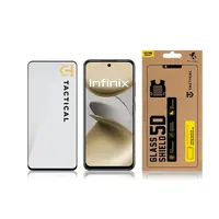 Ochranné tvrzené sklo Tactical Glass Shield 5D pro Infinix Smart 9/Hot 50i/Hot 50 5G, černá