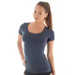 Dámské tričko Brubeck Wool Comfort s krátkým rukávem Dark Jeans S