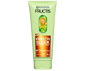 Uhlazující šampon pro suché a krepaté vlasy Garnier Fructis Keratin Sleek Shampoo - 200 ml + dárek zdarma