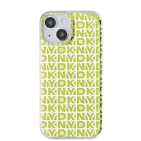 Zadní kryt DKNY PC/TPU Repeat Pattern pro Apple iPhone 15, žlutá
