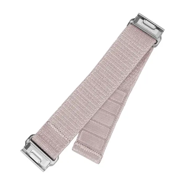 Nylonový řemínek FIXED Nylon Sporty Strap pro Garmin QuickFit 22mm, růžovo zlatá