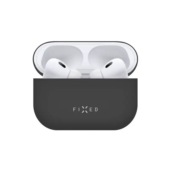 Ultratenké silikonové pouzdro FIXED Silky pro Apple AirPods Pro 2, černá