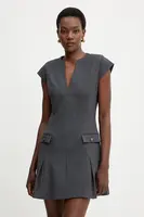 Šaty Guess JOANDRA šedá barva, mini, W5BK19 W2402