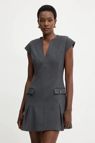 Šaty Guess JOANDRA šedá barva, mini, W5BK19 W2402