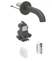 Geberit Piave - Elektronická umývadlová batéria pod omietku, napájanie z generátora, easy to clean, matná čierna 116.266.14.1