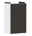 Hansgrohe Xevolos E - Umývadlová skrinka, 58x34x25 cm, 1 dvierka, pánty vpravo, matná biela/textilná tmavá sivá 54169660