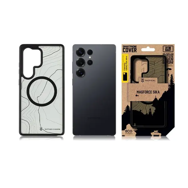 Zadní kryt Tactical MagForce Hyperstealth Sika pro Samsung Galaxy S25 Ultra, asphalt