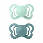 BIBS Couture anatomické cumlíky zo silikónu 2ks - veľkosť 1 - Nordic Mint / Island Sea