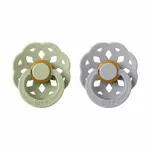 BIBS Boheme cumlíky z prírodného kaučuku 2ks - veľkosť 2 - Sage / Cloud