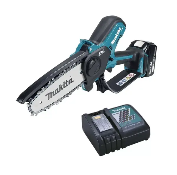 Makita - 18V AKU prerezávacia reťazová píla, 15 cm, 1x aku 5,0 Ah Li-ion LXT, nabíjačka DUC150RT01