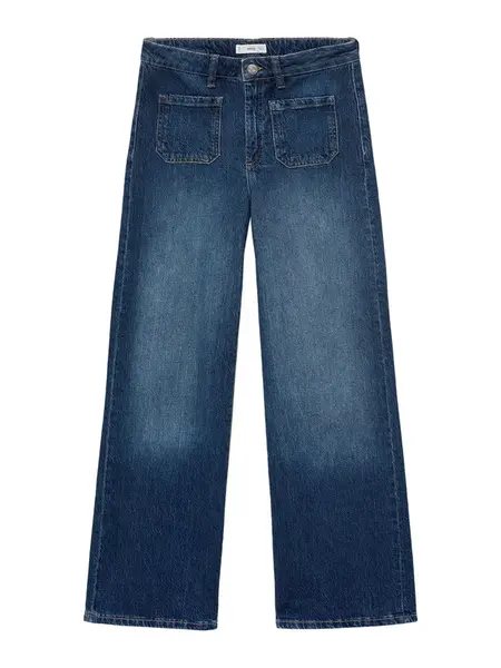 MANGO TEEN Džínsy  tmavomodrá