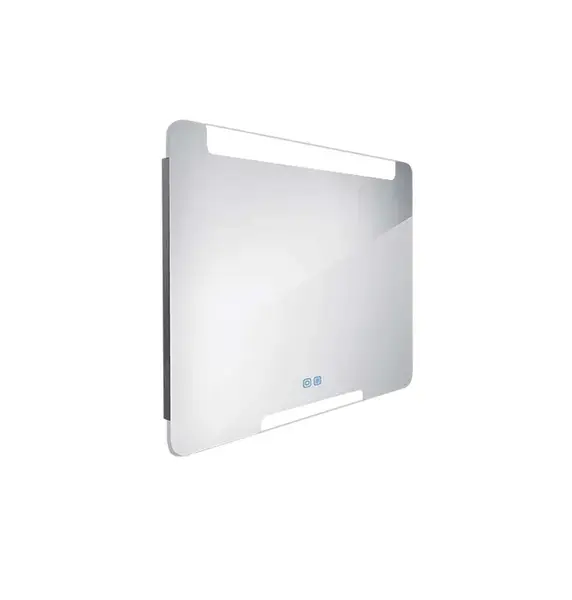 Nimco Zrcadla - Zrcadlo s LED osvětlením, 80x70 cm, dotykový senzor, hliník ZP 22003VX