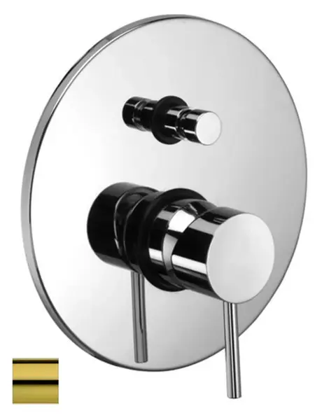 Paffoni Light - Baterie pod omítku pro 2 spotřebiče, zlatá LIG015HG