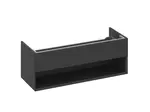 Ravak Lite - Umyvadlová skříňka 120x45x43 cm, 1 zásuvka, matná černá X000001868