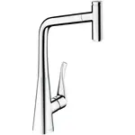 Hansgrohe Metris Select - Dřezová baterie s výsuvnou koncovkou, chrom 14884000