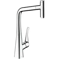 Hansgrohe Metris Select - Dřezová baterie s výsuvnou koncovkou, chrom 14884000