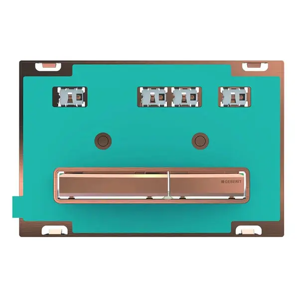 Geberit Sigma50 - Ovládací tlačítko pro 2 množství splachování, červené zlato/bez výplně 115.670.00.2