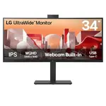 34''-Zakřivený IPS Monitor-UltraWide QHD- S vestavěnou FHD webkamerou - USB Type-C™