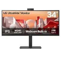 34''-Zakřivený IPS Monitor-UltraWide QHD- S vestavěnou FHD webkamerou - USB Type-C™ 34BA85QE-B