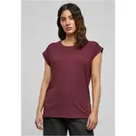 Dámské tričko s prodlouženým ramenem třešňové