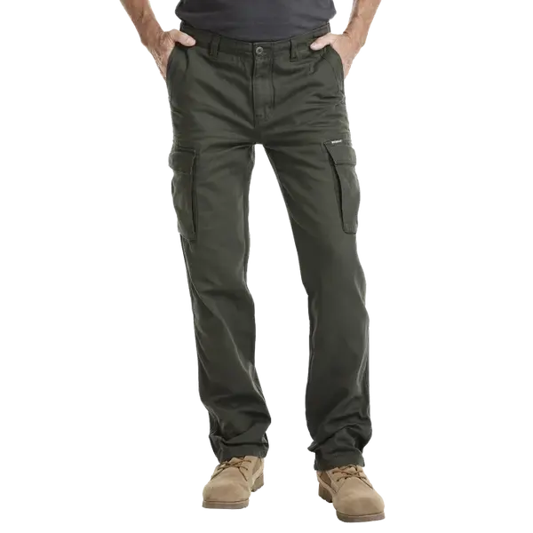 Bushman Pánské kapsáčové kalhoty Foster, tmavá khaki 48P