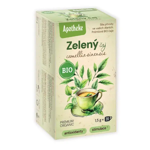 Apotheke BIO Zelený čaj Camellia Sinensis nálevové sáčky 20x1,5 g