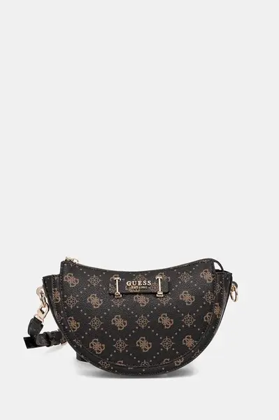 Kabelka Guess SILIA hnědá barva, HWGP98 90180