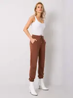 Sweatpants-RV-DR-6120.03P-dark brown