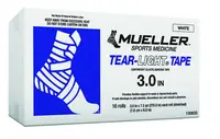 MUELLER Tear-Light® Tape, bílá, 7,6 cm x 6,8 m, 16 ks