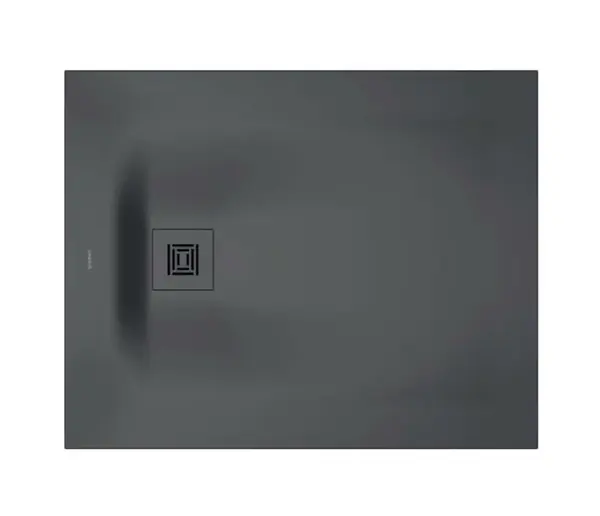 Duravit Sustano - Sprchová vanička, 100x80 cm, DuraSolid, matná tmavě šedá 720273650000000
