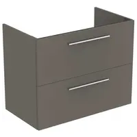 Ideal Standard i.Life A - Skříňka pod umyvadlo, 80x44x63 cm, 2 zásuvky, šedý matný křemen T5256NG