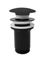 RAV Slezák Umyvadlové příslušenství - Umyvadlová výpusť, ClickClack, matná černá MD0485-1CMAT