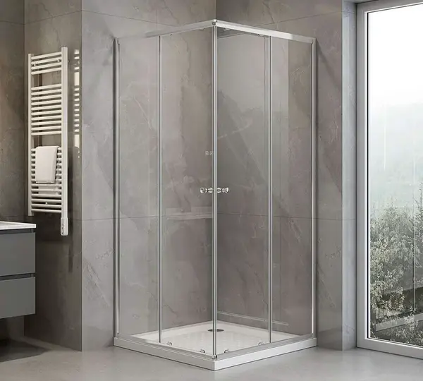 Aqualine Agga - Sprchový kout 80x80 cm, chrom/čiré sklo HLF808Y