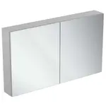 Ideal Standard Mirror&Light - Zrkadlová skrinka s LED osvetlením a zásuvkou, 120x70 cm, hliník T3499AL