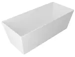 Gelco Vany - Volně stojící vana Kvadrie, 159x65x55 cm, bílá GVKV1590
